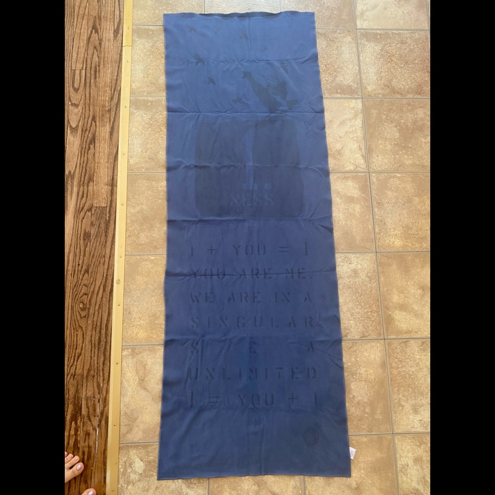 Navy Blue manduka eQua yoga mat towel LIMITED EDITION